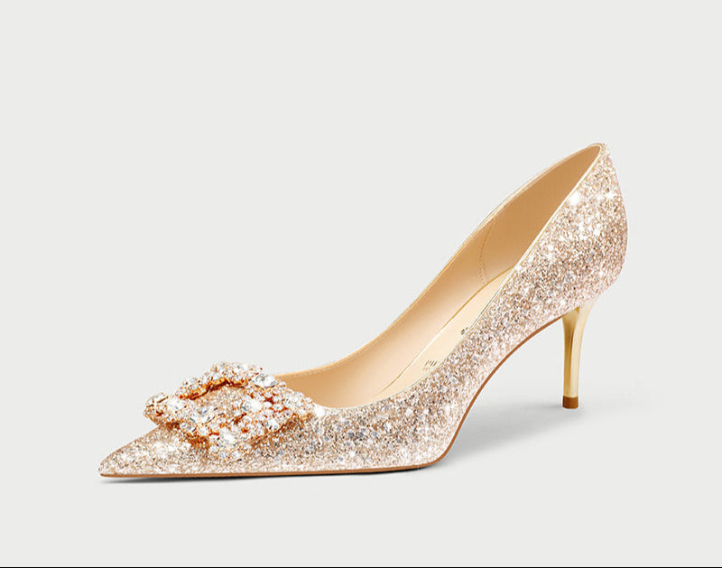 pjjuu  hexiu wedding high heels engagement shoes - TEN