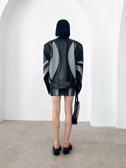 ANNAKIKI Niche Three-dimensional function stitching hip skirt-OLED
