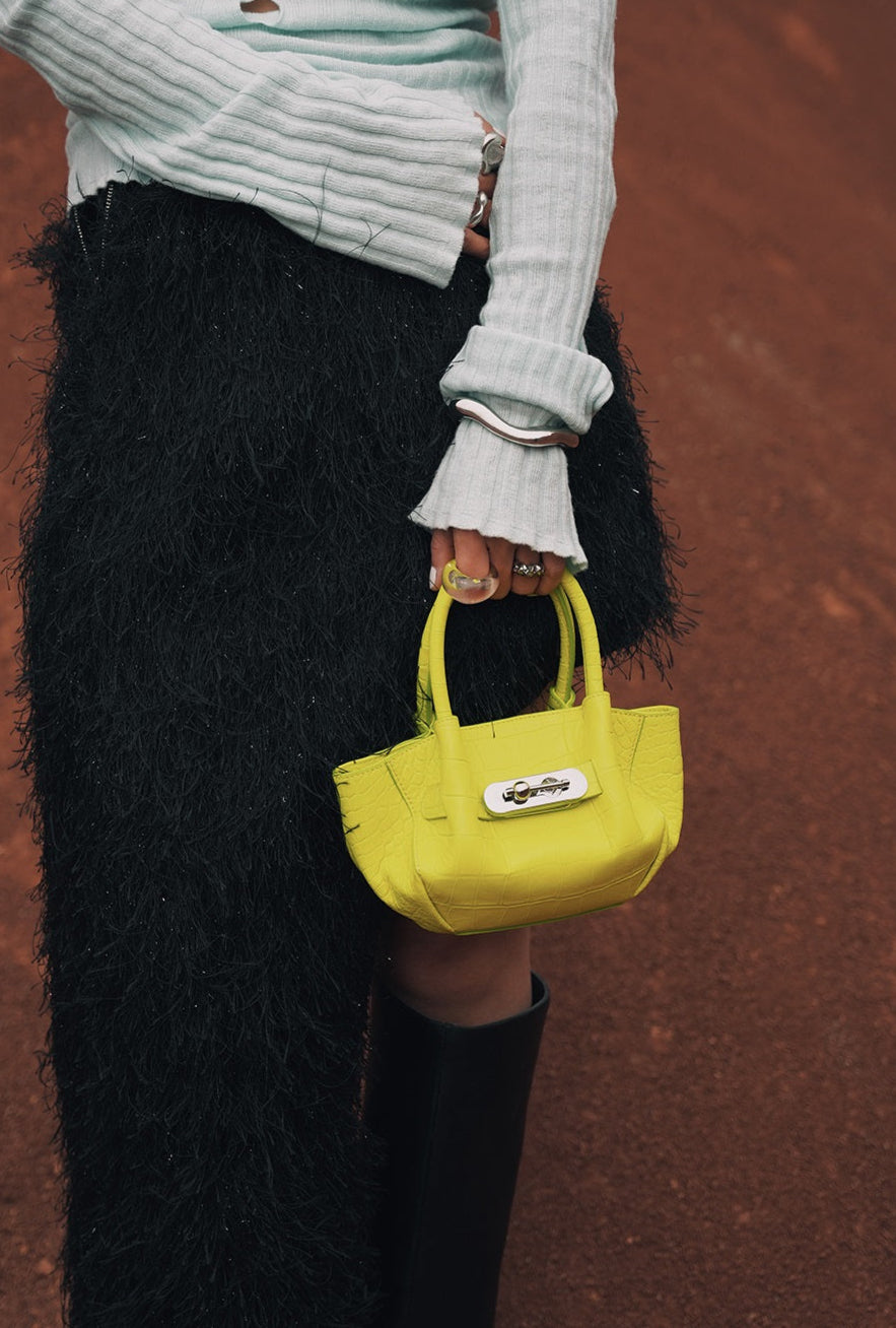 IUBALLET Leather Mini Bucket Bag - PEOPLE.