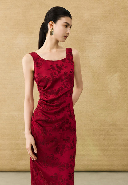 HECO Chinese Style Acetate Shirder Dress - LOLA.