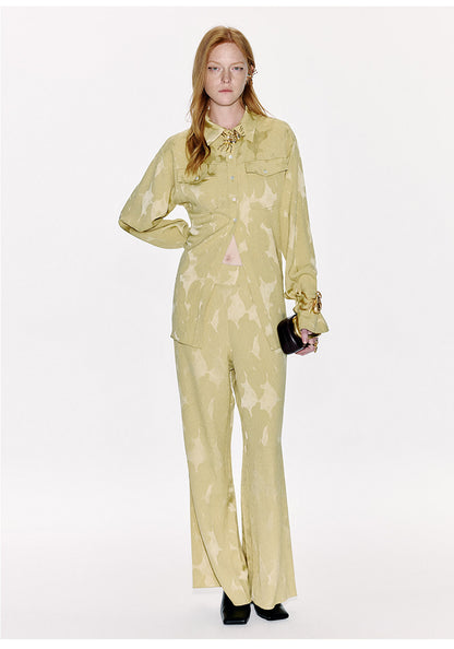ATELIER MISS LU New Chinese Texture Acetate Waist Top - SIDNEY.