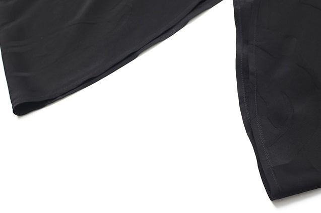 ZHUCHONGYUN  Black Jacquard Drawstring Lace-up Sleeveless Top-CHUG.