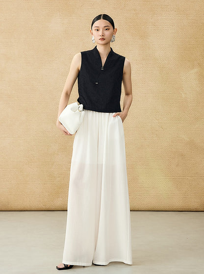 HECO Chinese Style Shoulder Sleeveless Top - GRACE.