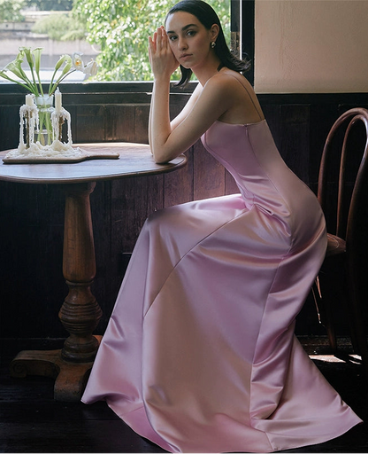 GOUDIN suspenders long high-end light luxury evening dresses -GIN.
