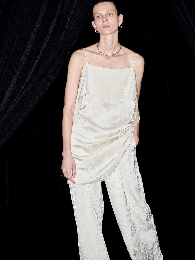 M essential Mackay designer  jacquard cool straight-leg trousers - Yuehui.