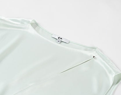 COMME MOI  slanted shoulder cut-out waist dress - ABBY.