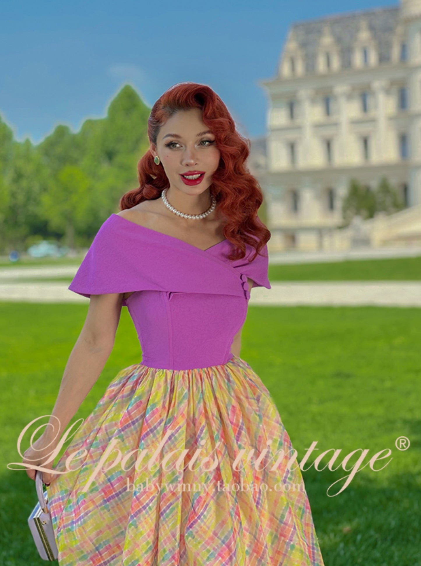 Le Palais  Two Pieces Contrasting Shawl Waist Tutu Dress-KASSY