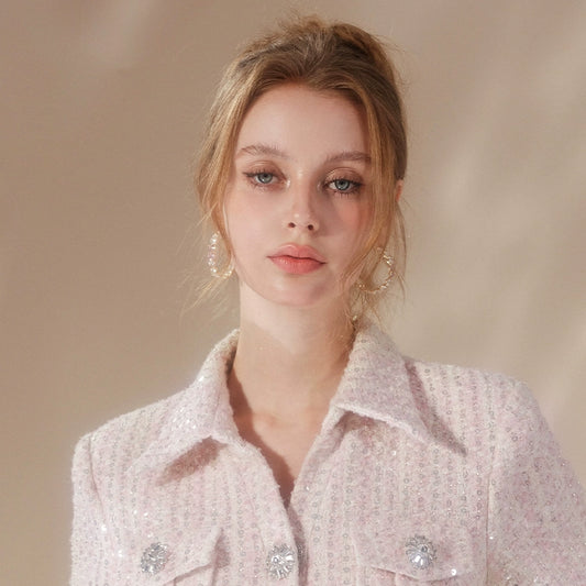 Wardrobes by Chen Luxury Mixed Diamond Delicate Heart Earrings-Obilos