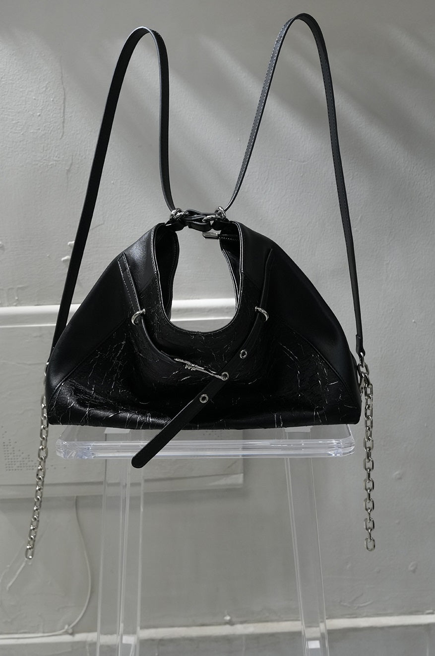 IUBALLET Black Travel Backpack Chain Tote Bag - SET.