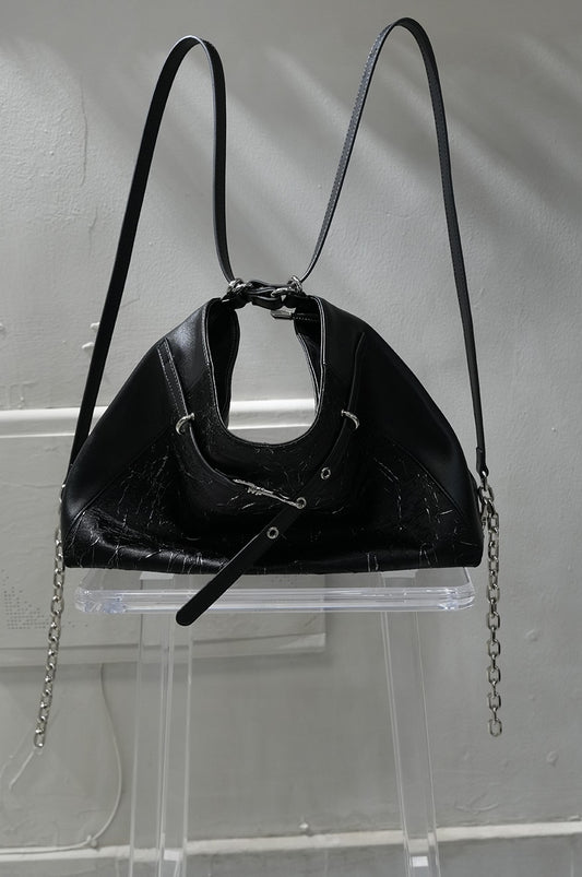 IUBALLET Black Travel Backpack Chain Tote Bag - SET.