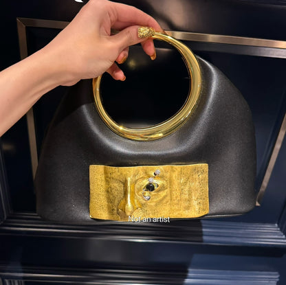NOT AN ARTIST new French niche high-end metal face bag - CONNECT.