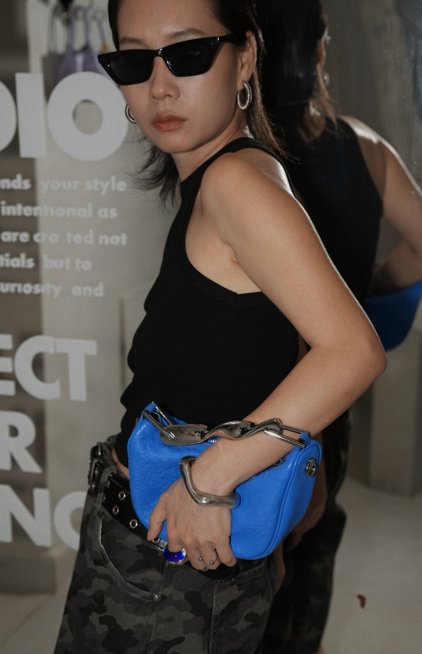 IUBALLET Quantum Gravity Metal Tote Futuristic Crossbody Bag - GUILT.