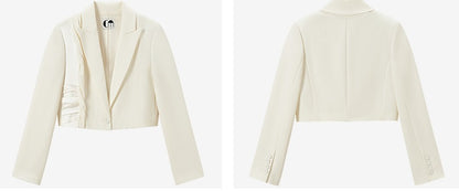 COMME MOI Lu Yan designer's new wool twisted short suit - DECKS.