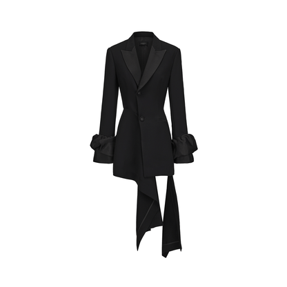 ATELIER MISS LU   Fall/Winter Stitched Bud Sleeve Dress Jacket - BREAK