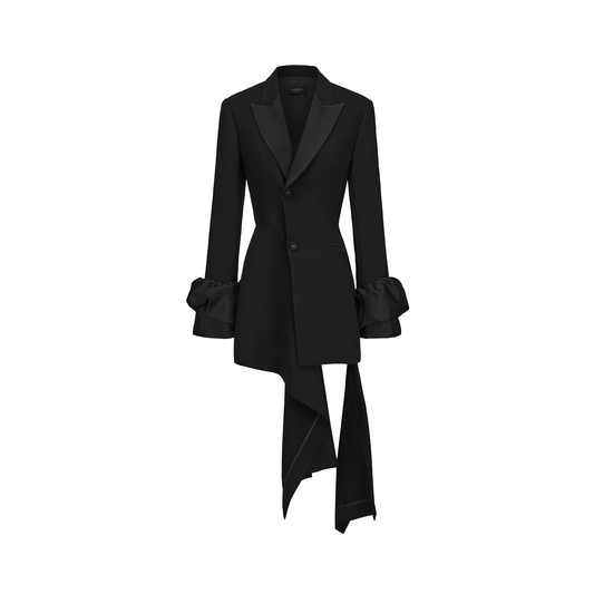 ATELIER MISS LU   Fall/Winter Stitched Bud Sleeve Dress Jacket - BREAK