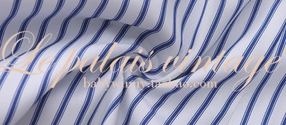 Le Palais Vintage Slim Woolen Vest + Long Sleeve Stripped Shirt + Long Wide Leg Pants-LIM