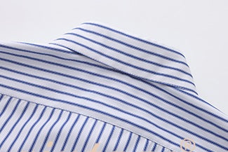 Le Palais Vintage Slim Woolen Vest + Long Sleeve Stripped Shirt + Long Wide Leg Pants-LIM