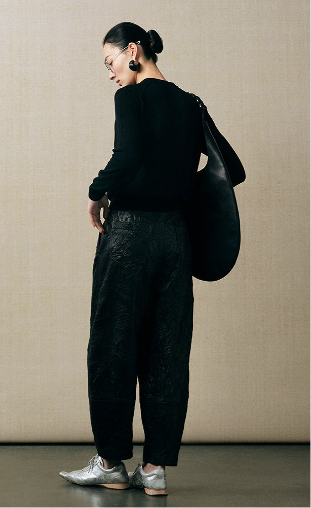 ZHUCHONGYUN oriental cardigan with simple sheep wool knitted long sleeves-DIDI.