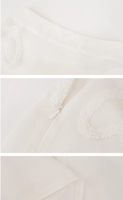 HECO Chinese high-end summer temperament love embroidered skirt - PHYSIC.