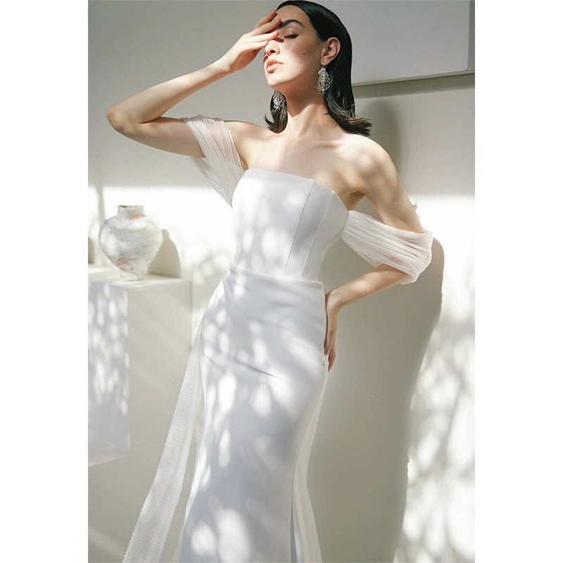 GOUDIN bridal high-end light luxury French evening dress -OZO.