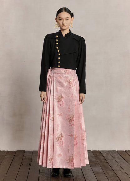 HECO dragon weaving golden high-waisted skirt women - praise.