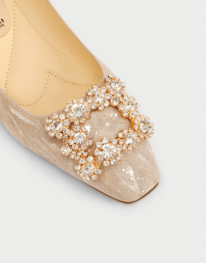 Pjjuu Flat Engagement Beautiful Plus Size Women's Wedding Shoes  - ENJOY