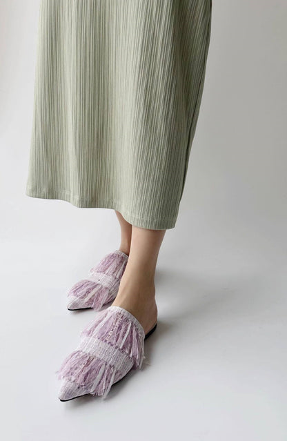 B-FEI pointed toe flat women's slippers-CHAH.