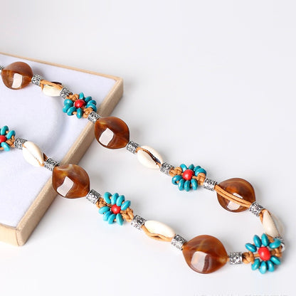 PIAOIN Langcai ethnic style niche woven belt women's vacation style travel with waist chain high-end accessories-NOVA