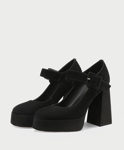 Pjjuu Mary Jane Platform Heels - VIBRATE