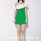 Summer irregular shoulder mini short dress - Nuiq