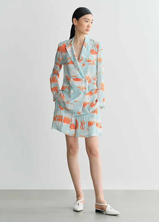 COMME MOI Lv Yan designer summer fashion casual resort style printed shorts - AMELIA.