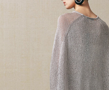 ZHUCHONGYUN two-piece knit loose crew neck top and maxi skirt set -SUOH.