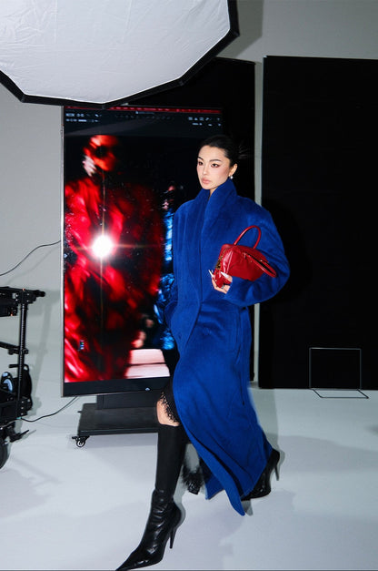 MEI SANGUAN Sully blue vintage woolen jacket - STELLA