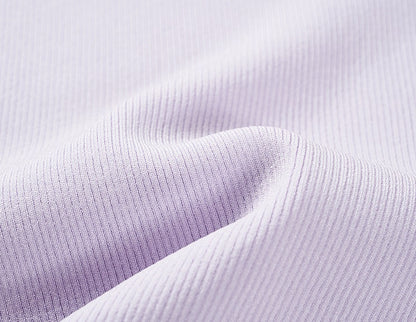 COMME MOI  Summer Acetate V-Neck Tight Knit Vest - AURORA.