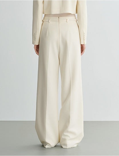 COMME MOI Lu Yan designer's new wool slimming wide-leg pants - ZARIA.