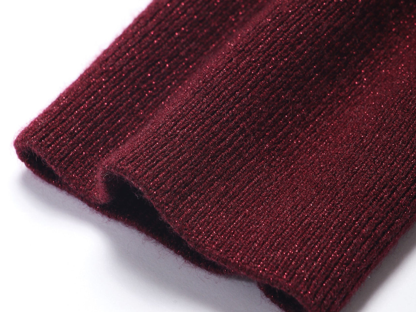 WANGXO | Luxury Wool Fixed Dyeing with Detachable Fox Fur Collar Knitted Top- JUNE.