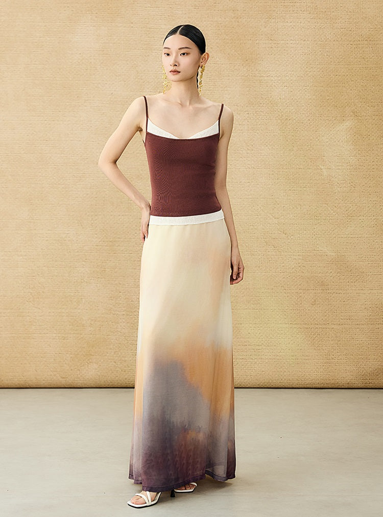 HECO Chinese Lace Edge Camisole Breathable Tencel Versatile Top - REACH.