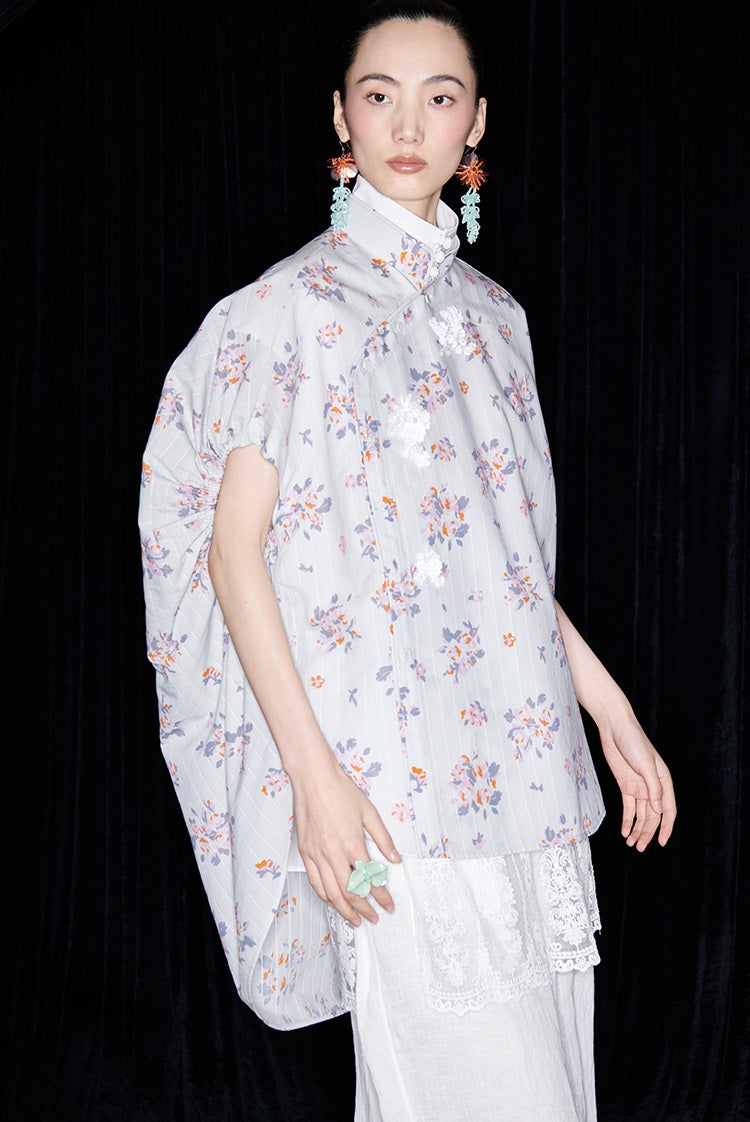 M essential Mackay designer Zen linen layered lace elasticated waist loose trousers - ZING.