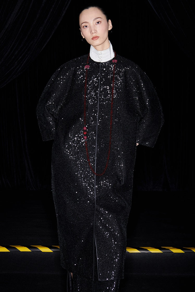 M essential Mackay designer silhouette three-quarter sleeve cardigan - AUGUST.