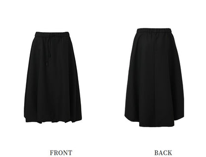 ZHUCHONGYUN loose bud mid-length black sheep wool skirt- HACHI.