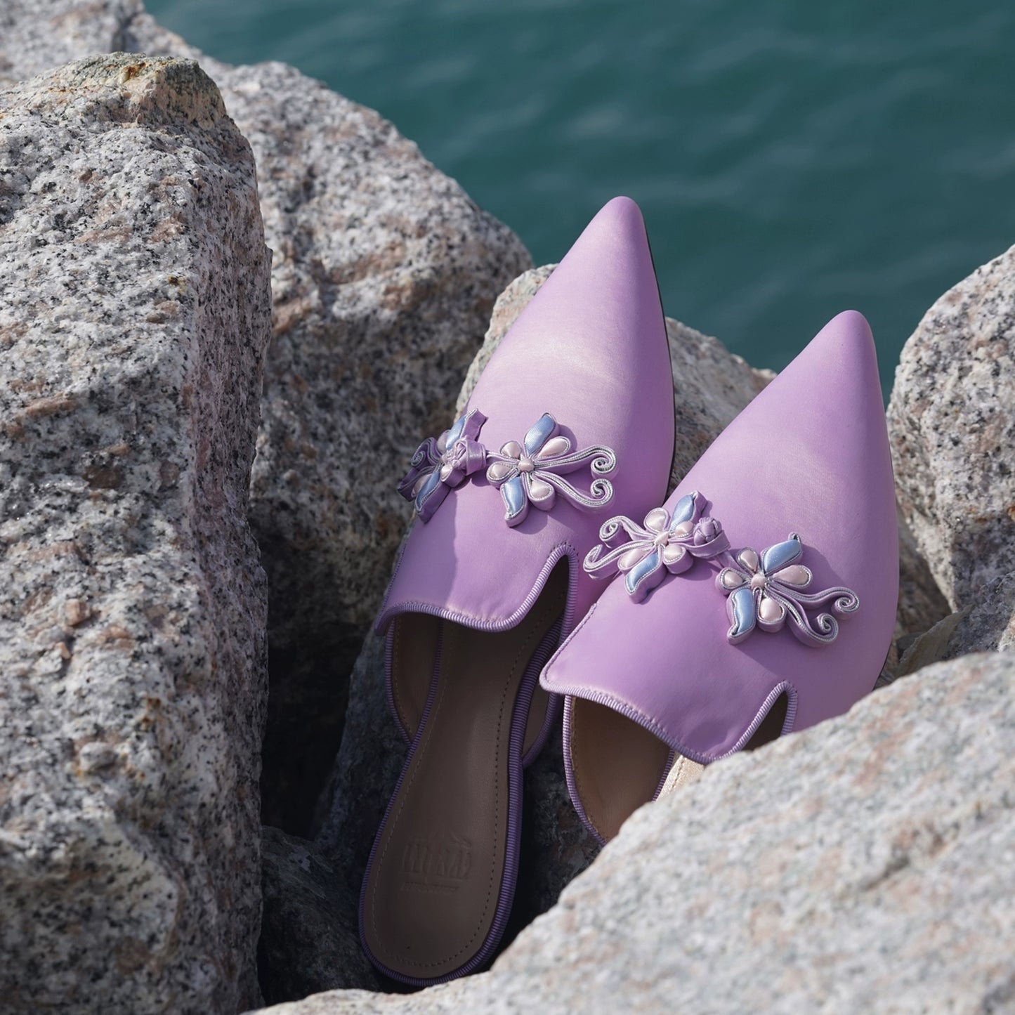 B-FEI Chinese flat mules Retro women's shoes-NOPU.