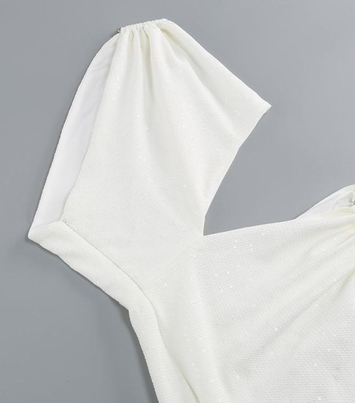 DOLLY Luxury Slopping Shoulder Sleeveless Waist Baring Sexy Cocktail Dress-AGAPE