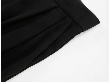 COMME MOI  Black wide-leg women's pants - ELLA.