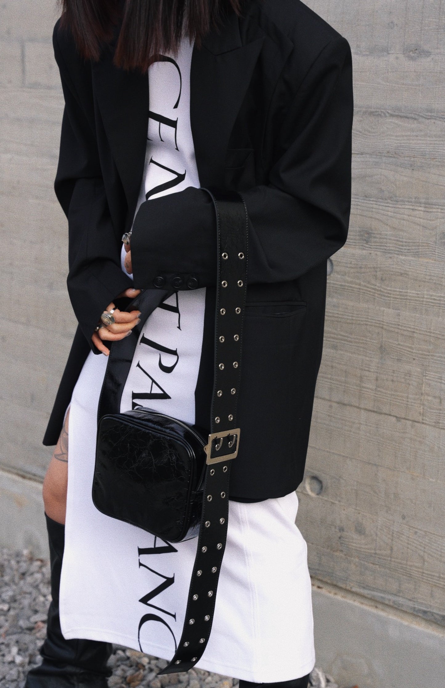 IUBALLET Small Leather Square Bag- GRACE.