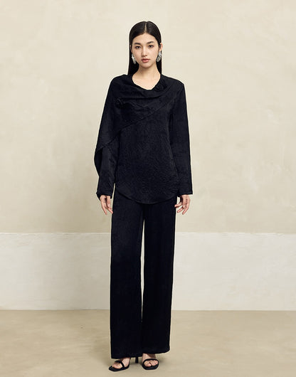 HECO Acetate texture Handmade Rose Top Women - DARK.