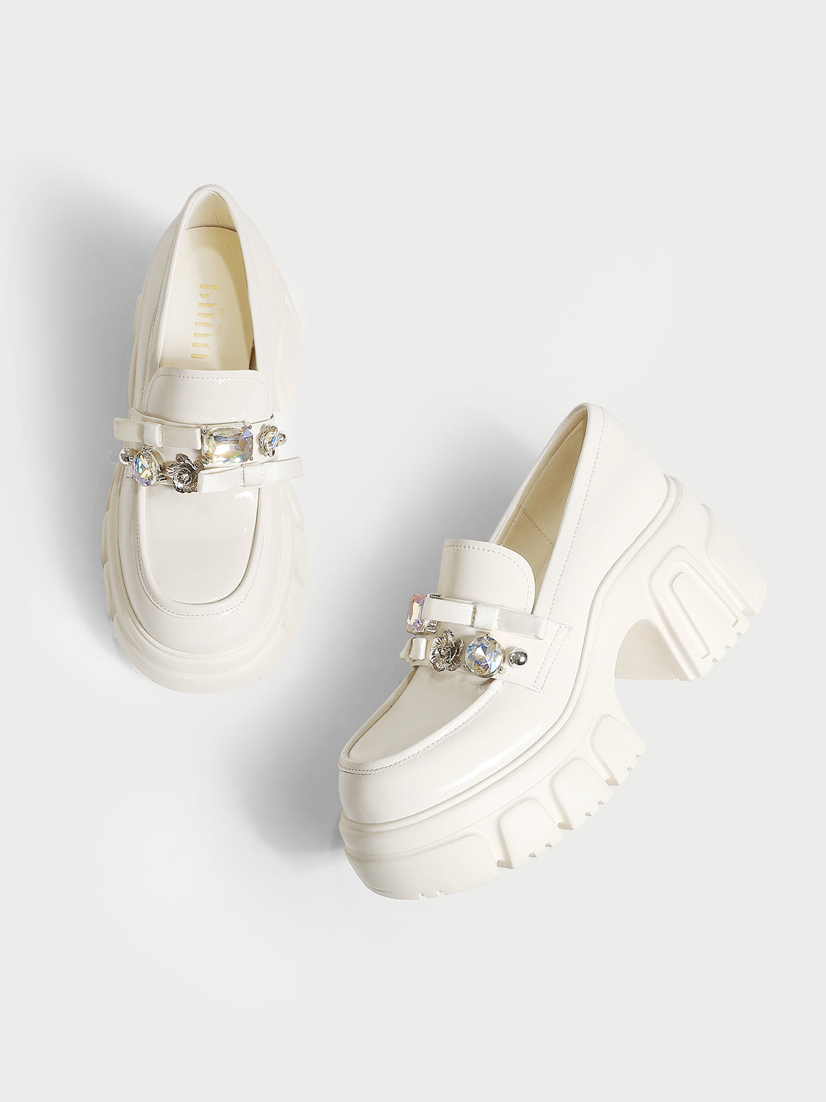 Pjjuu New Thick-soled One-footed Slip-on Versatile Leather Single Shoes - CRAIG