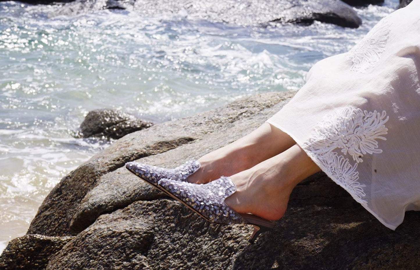 B-FEI pointed toe half slipper-RENG.