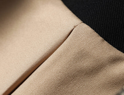 WANGXO | Silk Jacquard Suit Wide Waist A-Hem Jacket & Skirt Set -GAGE.