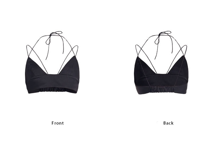 TINY IN thai halter neck deep v strap bra- ARON
