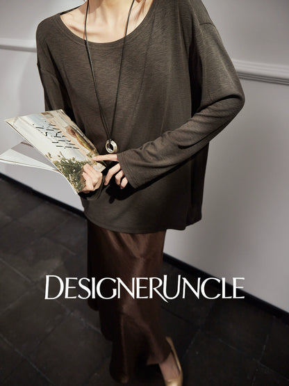 DGU "Obscure" women's new retro loose slimming versatile high-end top trend- Frances ?